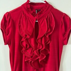 Heartsoul Red Dressy Shirt – Size Small